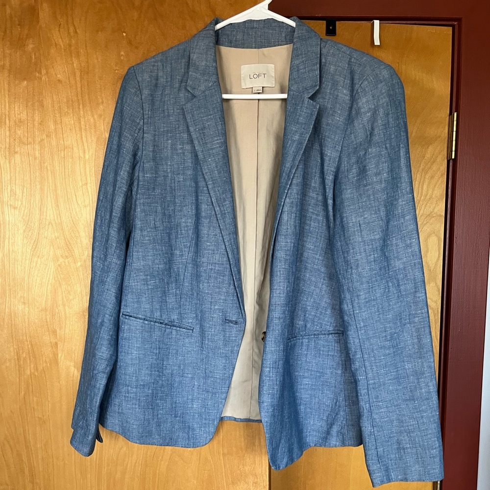 Loft denim blazer
